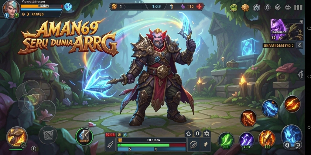Tangkapan layar gameplay seru dari AMAN69 yang memperlihatkan pertarungan epik.