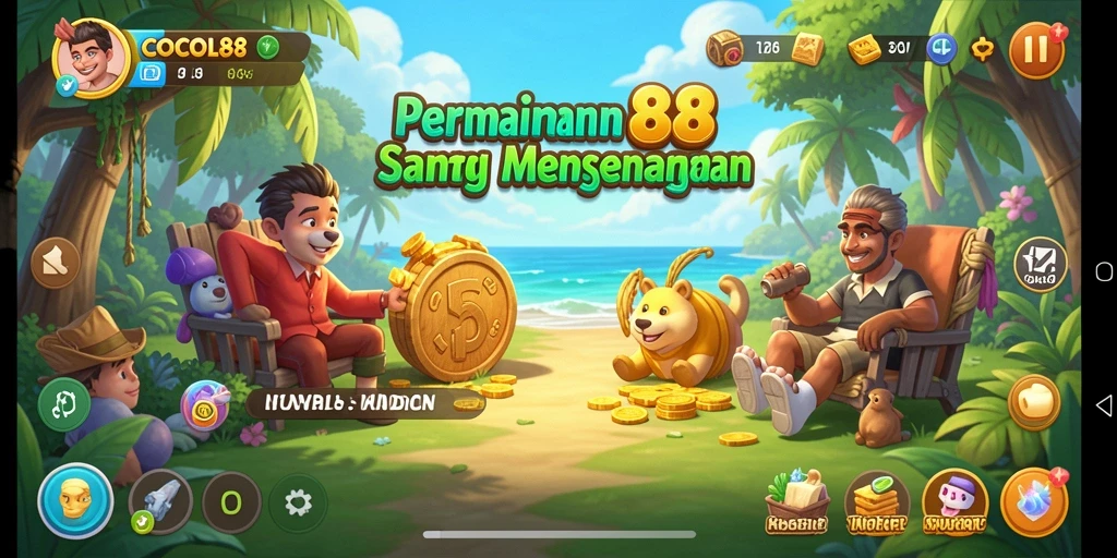 Screenshot utama COCOL88 memperlihatkan gameplay yang menyenangkan dan interaktif.