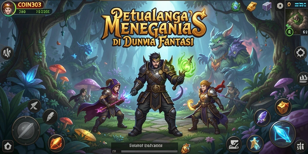 Screenshot gameplay menampilkan aksi petualangan seru COIN303.