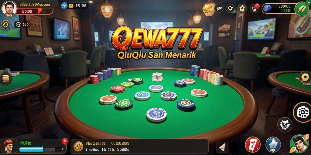 Tangkapan layar gameplay QiuQiu yang seru dan mengasyikkan.