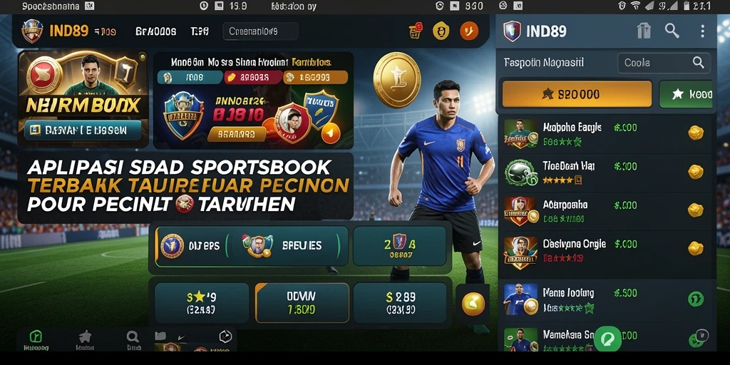 Tampilan gameplay Sportsbook di IND89 dengan fitur taruhan langsung.