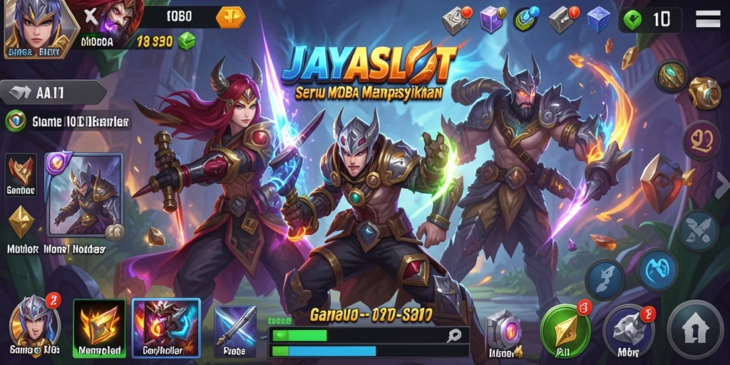 Tampilan gameplay yang menegangkan dalam JAYASLOT.