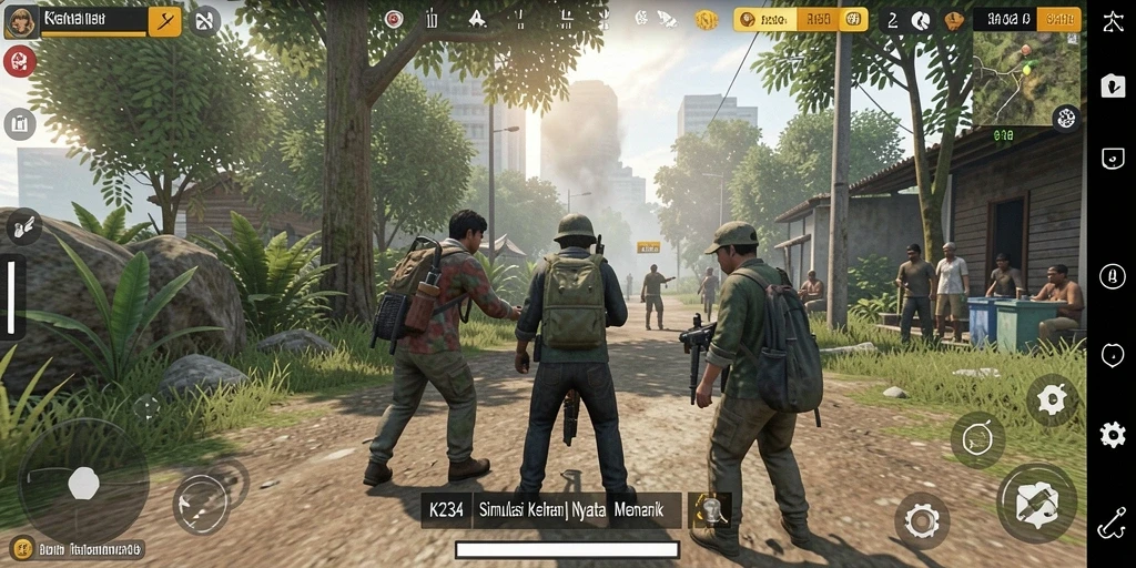 Tampilan gameplay K234 yang menakjubkan dan interaktif.