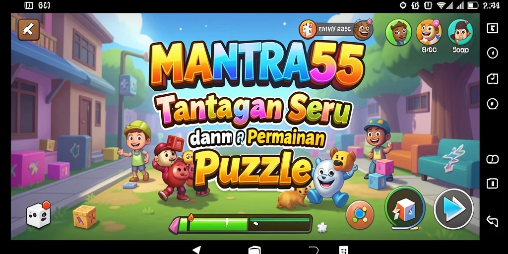 Tampilan gameplay <strong>MANTRA55</strong> yang menarik dengan berbagai teka-teki seru.
