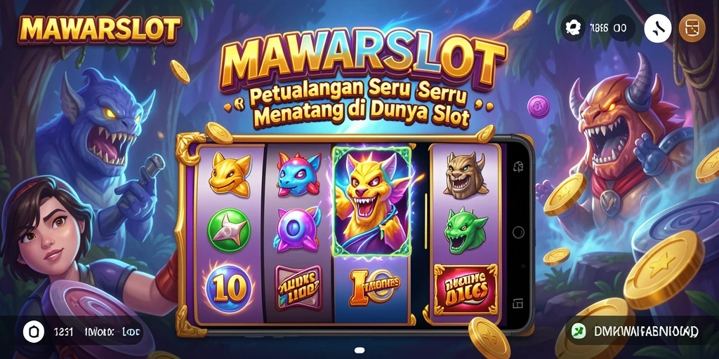 Tangkapan layar menunjukkan pemain menjelajahi dunia slot yang penuh warna.