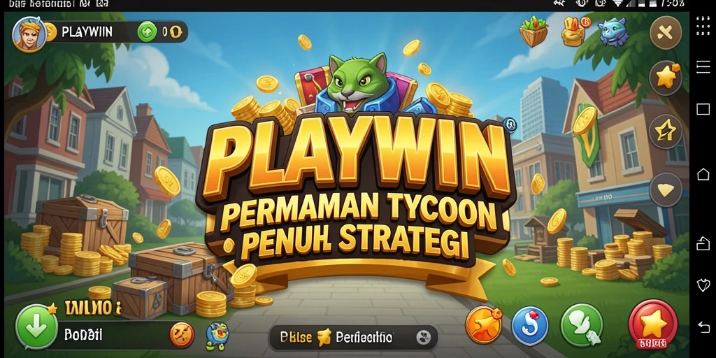 Tampilan interaktif gameplay Tycoon yang menantang dan menarik.