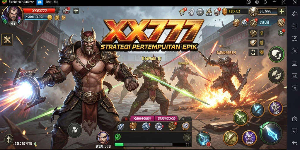 Tampilan gameplay XXX777 yang intens dan menegangkan.